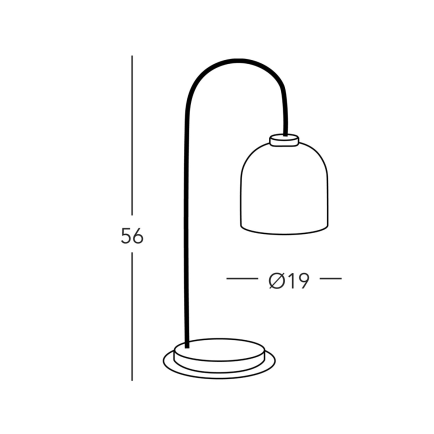 Kolarz A1352.71.G.100 - Bordlampe NONNA 1xE27/60W/230V hjort eg/hvid/grøn