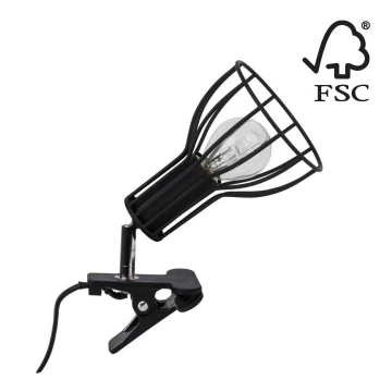 Lampe med clip MEGAN 1xE14/40W/230V - FSC-certificeret