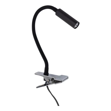 Lampe med klemme LAGOS 1xG9/6W/230V sort