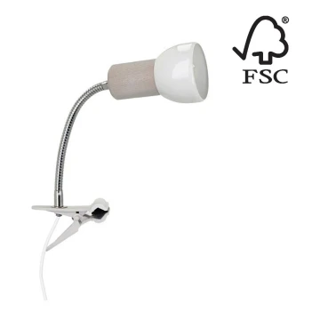 Lampe med klemme SVENDA 1xE27/60W/230V - FSC-certificeret