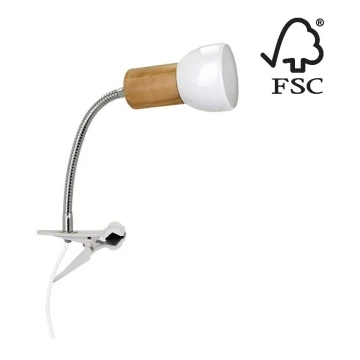 Lampe med klemme SVENDA 1xE27/60W/230V - FSC-certificeret