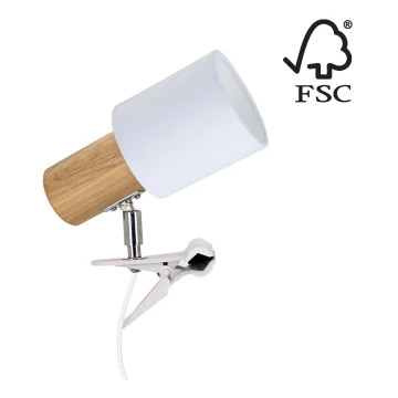 Lampe med klemme TREEHOUSE 1xE27/25W/230V - FSC-certificeret