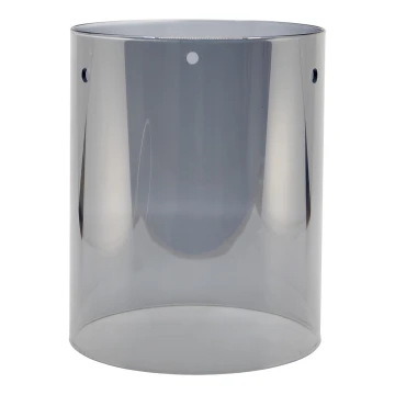 Lampeskærm E27 diam. 13 cm glas grå