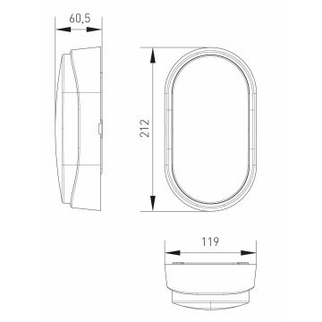 LED Arbejdslampe LED/14W/230V IP54