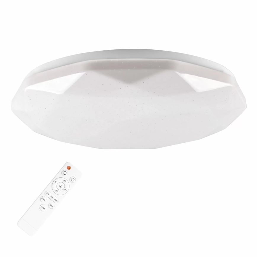 LED badeværelseslampe dæmpbar GALAXY LED/48W/230V diameter 38 cm 3000-6000K IP44 + fjernbetjening