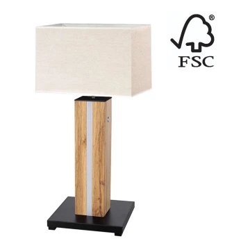 LED bordlampe dæmpbar FLAME 1xE27/40W+ LED/4,6W/230V 56,5 cm eg – FSC certificeret