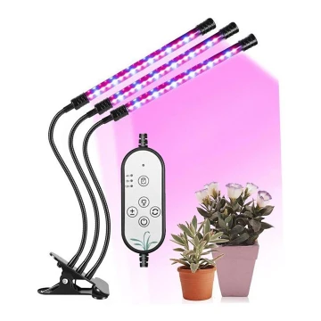 LED bordlampe m. klemme til plantevækst dæmpbar LED/12W/5V