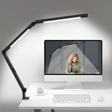 LED Dæmpbar touch-funktion flexible bordlampe LED/12W/230V 3000/4000/5000/6500K CRI 92 sort