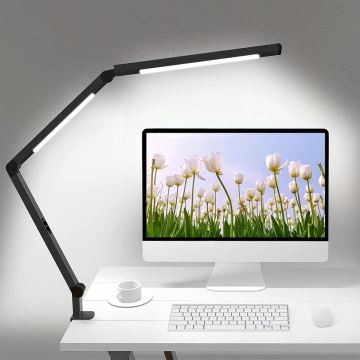 LED Dæmpbar touch-funktion flexible bordlampe LED/12W/230V 3000/4000/5000/6500K CRI 92 sort