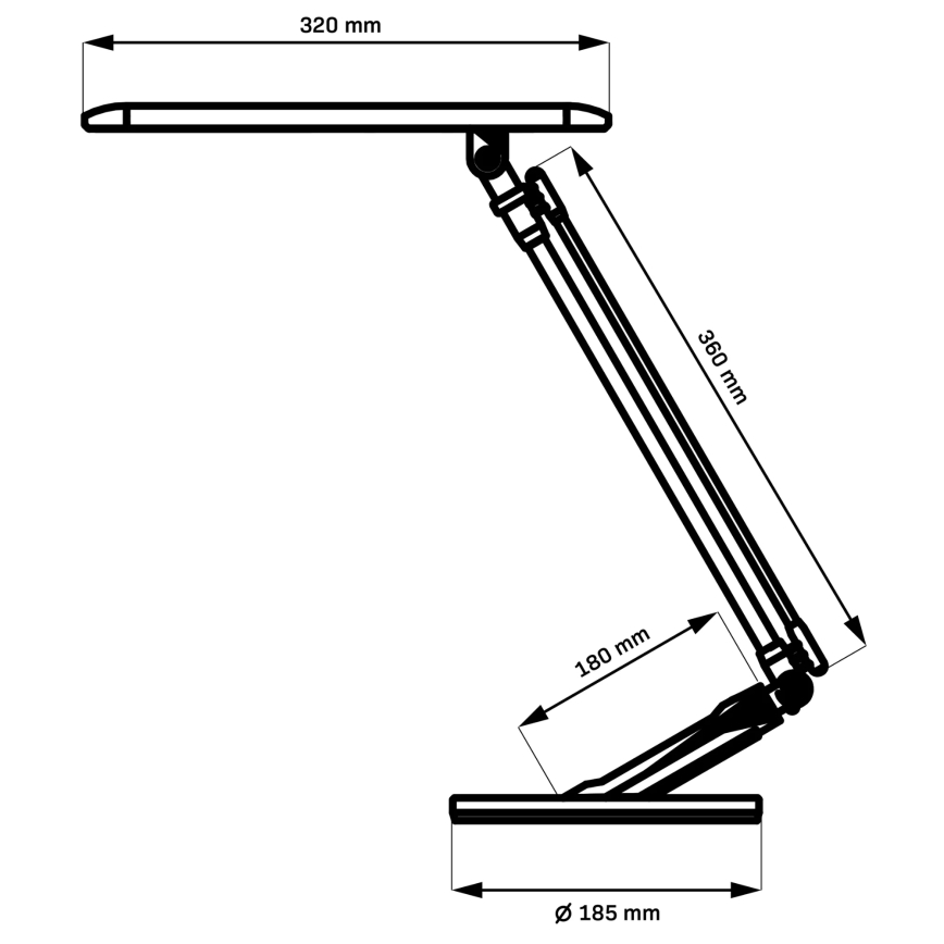 LED bordlampe m. touch-funktion dæmpbar OPTIMUM LED/7W/230V USB 3000/4000/6000K hvid