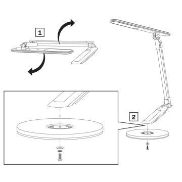 LED bordlampe m. touch-funktion dæmpbar OPTIMUM LED/7W/230V USB 3000/4000/6000K hvid