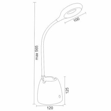 LED bordlampe med touch-funktion dæmpbar ALEXA LED/5W/230V