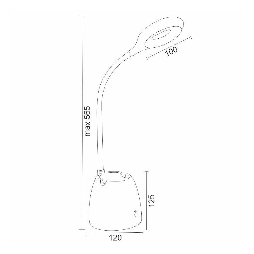 LED bordlampe med touch-funktion dæmpbar ALEXA LED/5W/230V