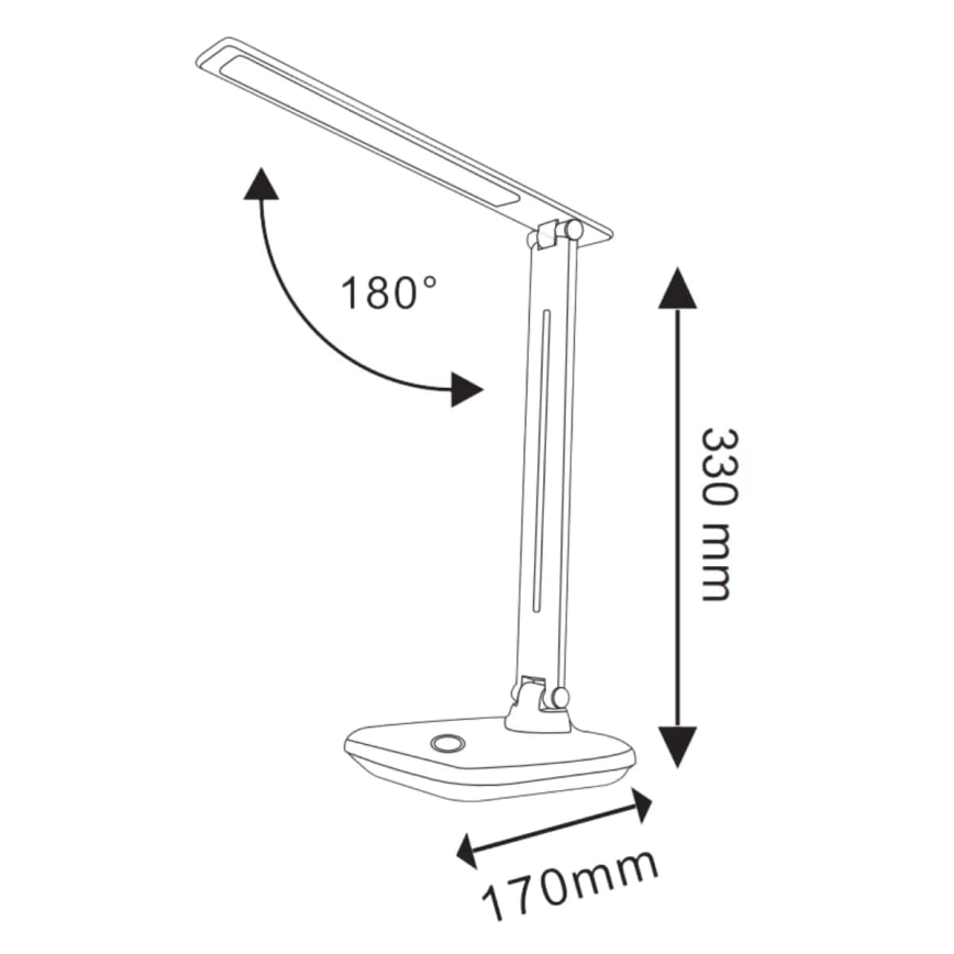 LED bordlampe med touch-funktion dæmpbar VINTO LED/8W/230V hvid