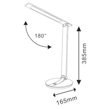 LED bordlampe med touch-knap dæmpbar SERRA LED/8W/230V hvid