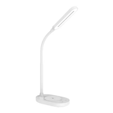 LED bordlampe med trådløs opladning og touch-funktion dæmpbar OCTAVIA LED/7W/230V hvid