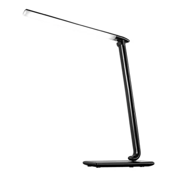 LED bordlampe med USB-stik dæmpbar LED/12W/230V sort