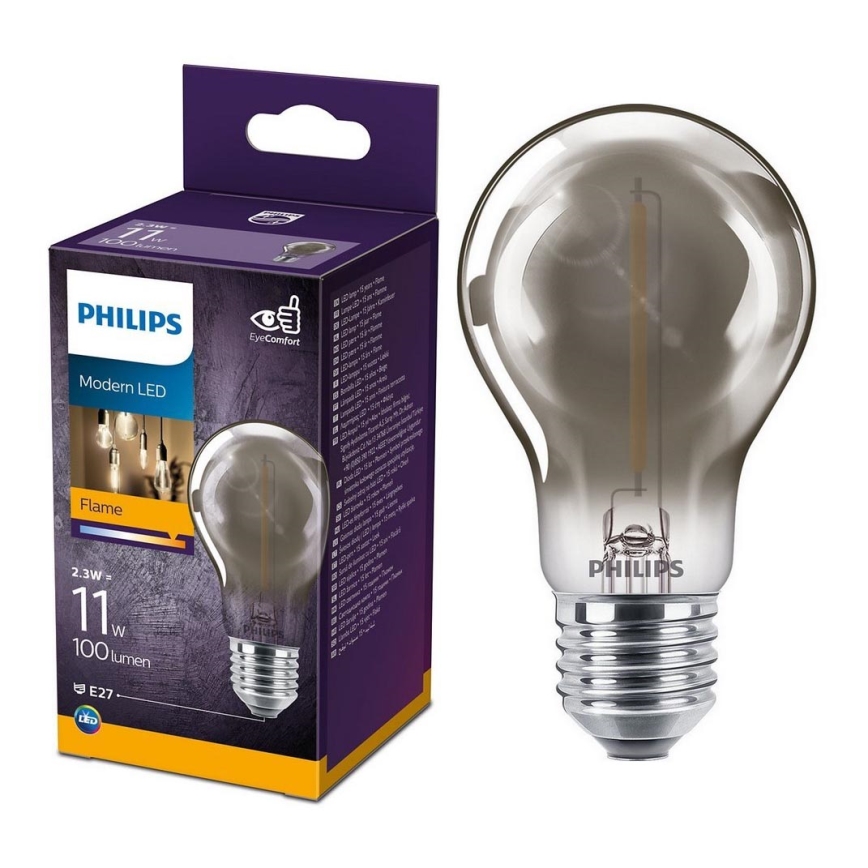LED Bulb VINTAGE Philips A60 E27/2.3W/230V 1,800K