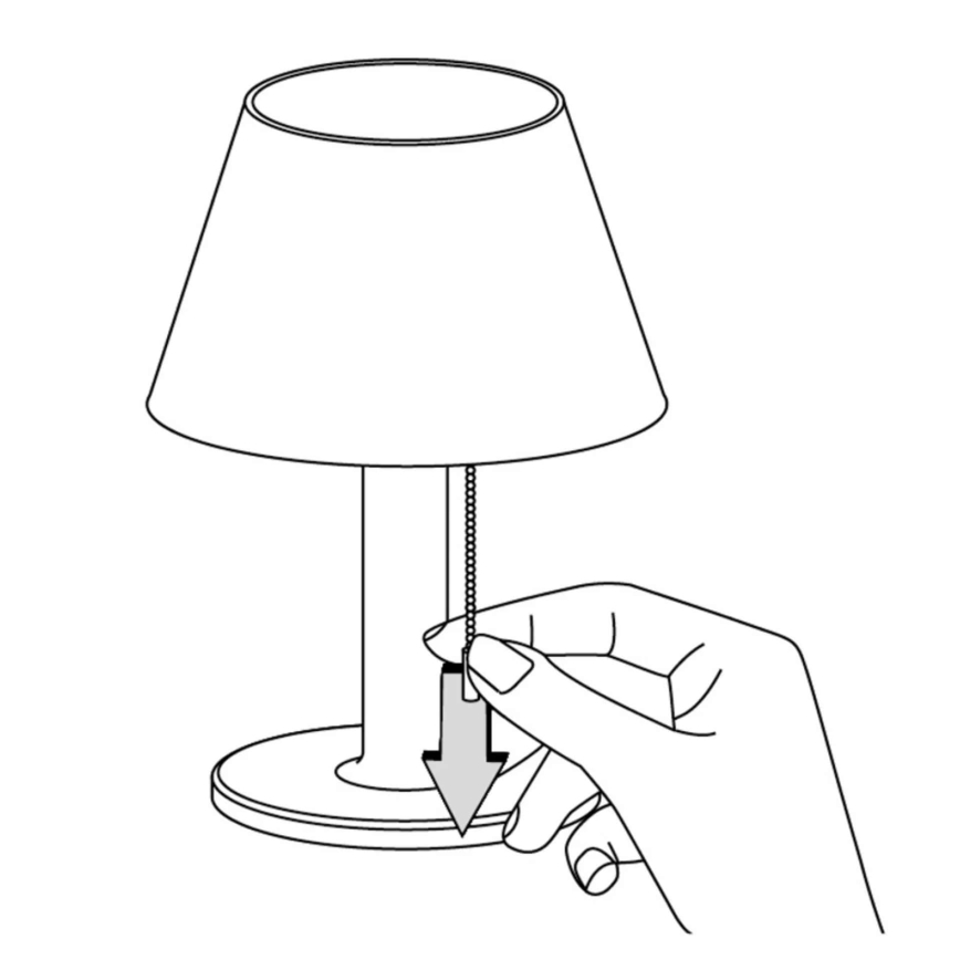 LED Dæmpbar soldrevet lampe VIOLA LED/3,7V IP44