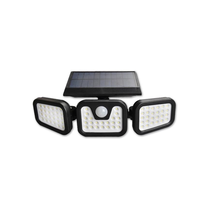 LED Fleksibel soldrevet projektør med sensor LED/15W/3,7V IP54 4500K