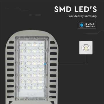 LED gadelampe SAMSUNG CHIP LED/50W/230V 6500K grå