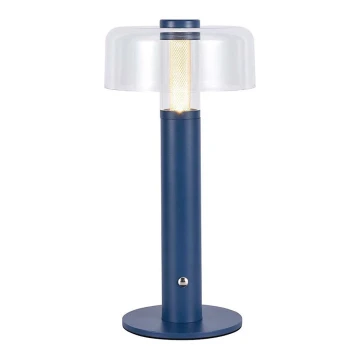 LED Genopladelig bordlampe m. touch-funktion dæmpbar LED/1W/5V 3000K 1800 mAh blå