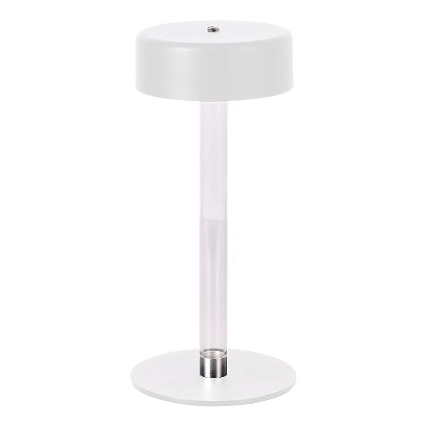 LED Genopladelig bordlampe m. touch-funktion dæmpbar LED/3W/5V 3000-6000K 2400 mAh hvid