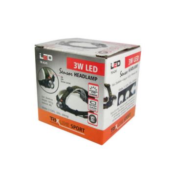 LED Hovedlampe med sensor LED/3W/3xAAA