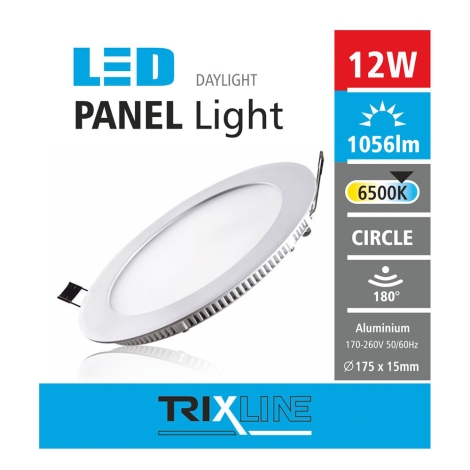 LED hængende loftslampe CIRCLE LED/12W/230V 6500K