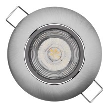 LED hængende loftslampe EXCLUSIVE 1xLED/5W/230V 4000 K sølv