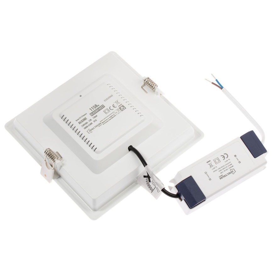 LED indbygningslampe dæmpbar ALGINE LED/12W/230V Wi-Fi Tuya firkantet