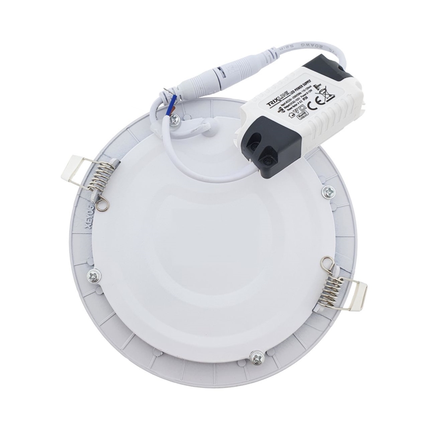 LED indbygningslampe QTEC LED/9W/230V 2700K diameter 14,5 cm