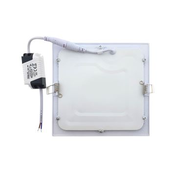 LED indbygningslampe QTEC LED/9W/230V 2700K 14,6x14,6 cm