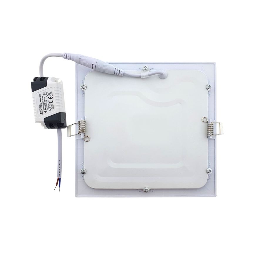 LED indbygningslampe QTEC LED/9W/230V 6500K 14,6x14,6 cm