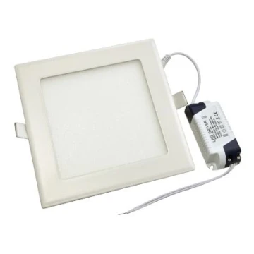 LED indbygningslampe RIKI-V LED/12W/230V 175x175 mm IP40