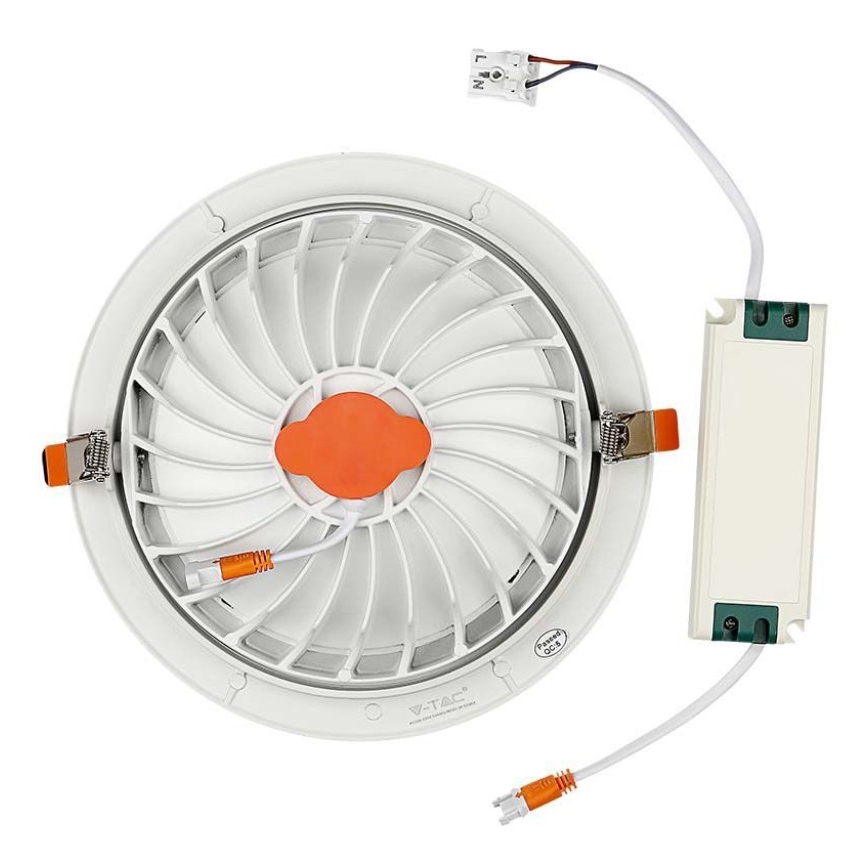 LED indbygningslampe SAMSUNG CHIP LED/20W/230V 3000K