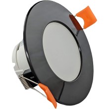 LED indbygningslampe til badeværelse BONO LED/8W/230V 3000K IP65 sort