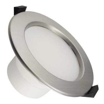 LED indbygningslampe til badeværelse LED/10W/230V 4000K sølv IP44