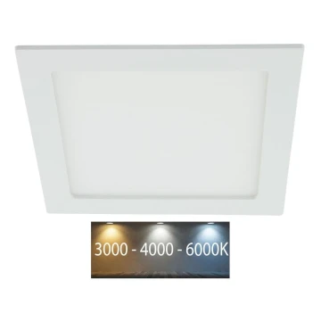 LED indbygningslampe til badeværelse LED/18W/230V 3000/4000/6000K IP44