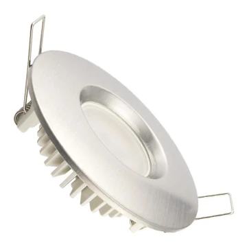 LED indbygningslampe til badeværelse LED/7W/230V 4000K sølvfarvet IP44