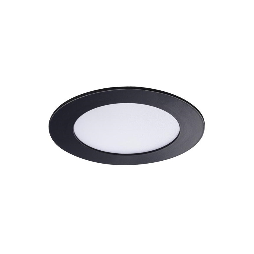 LED indbygningslampe til badeværelse ROUNDA LED/6W/230V IP44 diam. 12 cm sort
