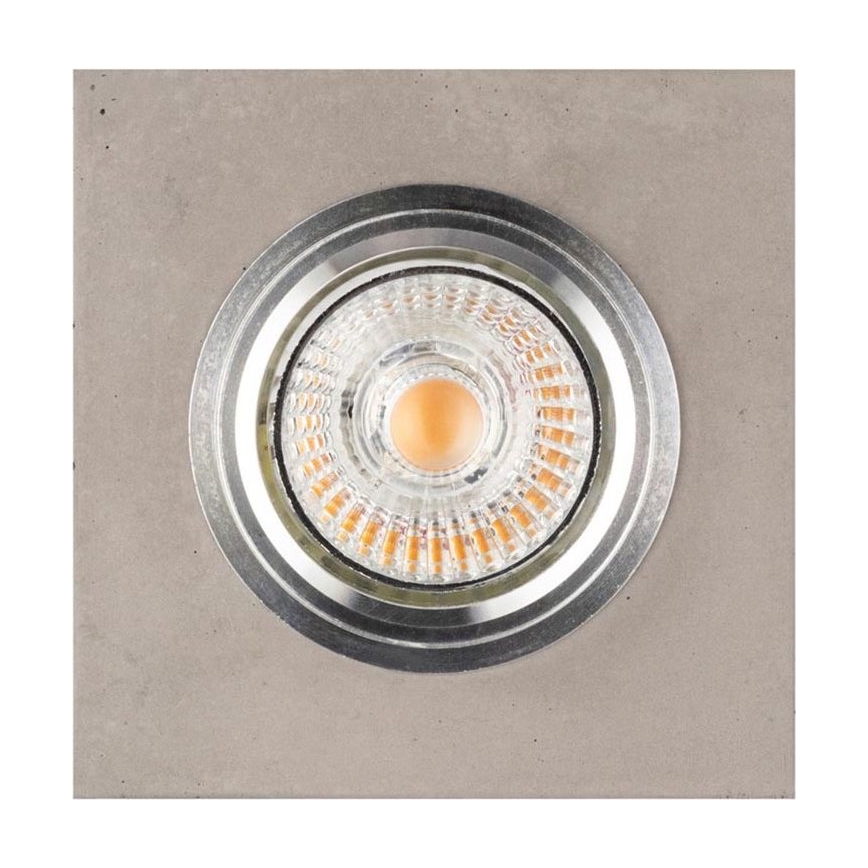 LED indbygningslampe VITAR 1xGU10/5W/230V CRI 90 beton – FSC certificeret