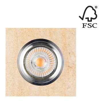 LED indbygningslampe VITAR 1xGU10/5W/230V CRI 90 sandsten – FSC certificeret