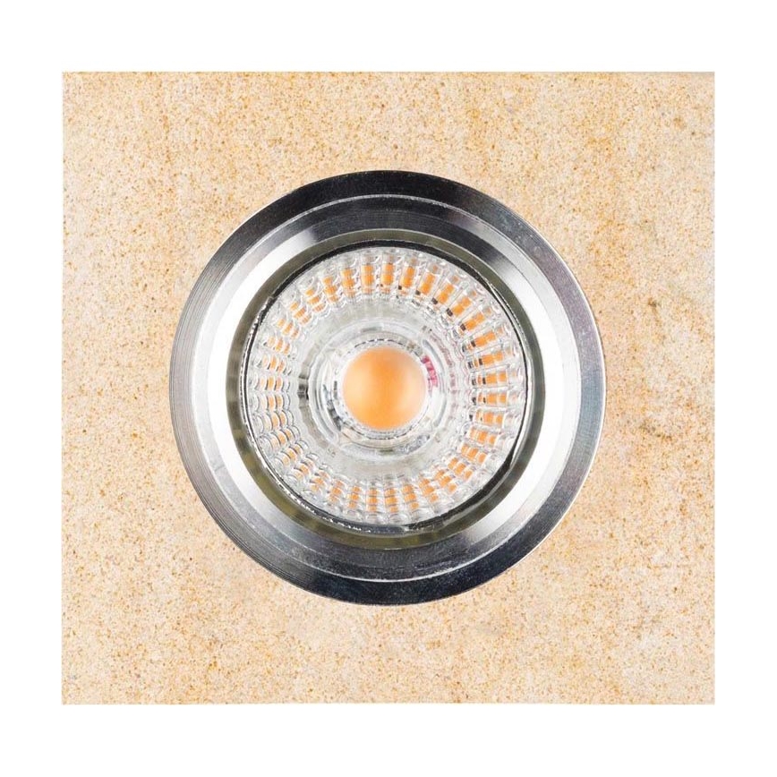 LED indbygningslampe VITAR 1xGU10/5W/230V CRI 90 sandsten – FSC certificeret