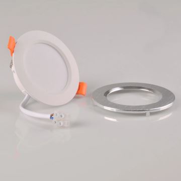 LED indbygningslampe ZOE LED/4,8W/230V sølvfarvet