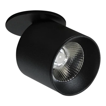 LED Indbygningsspot HARON 1xLED/10W/230V sort