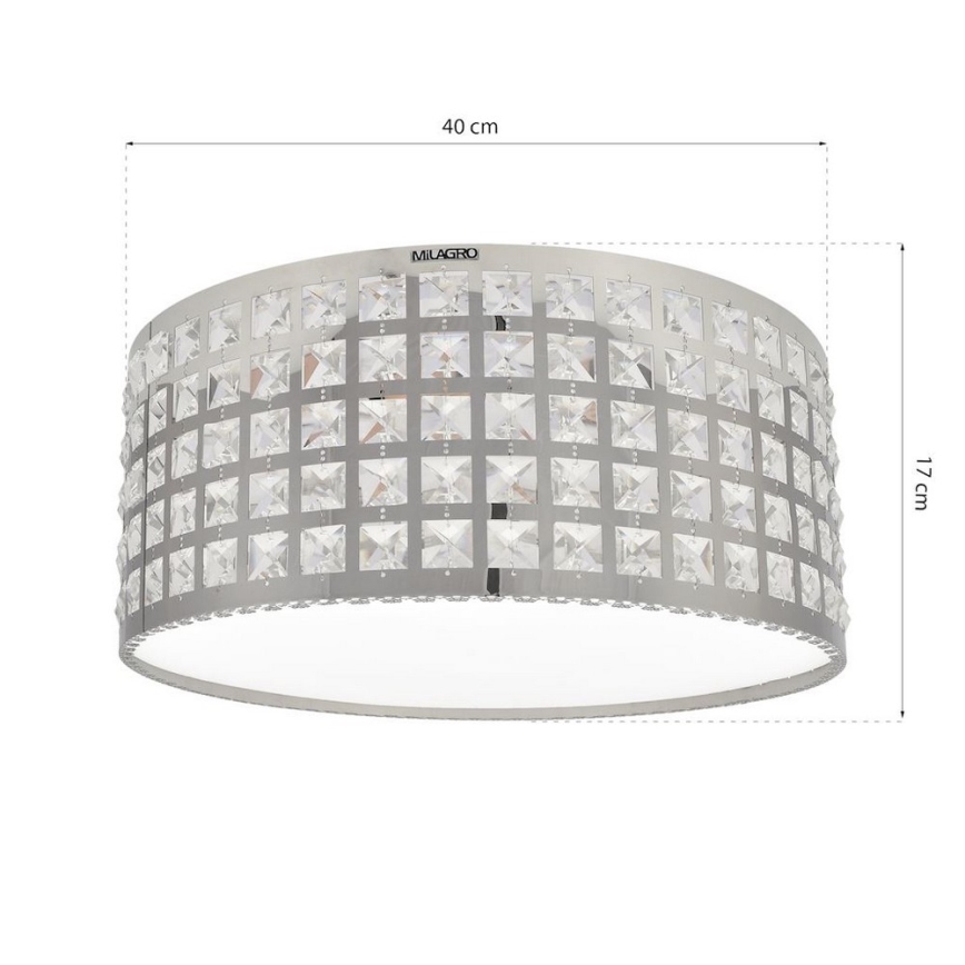 LED krystal loftslampe ALEX LED/18W/230V