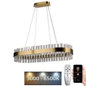 LED krystalpendel dæmpbar LED/45W/230V 3000-6500K + fjernbetjening