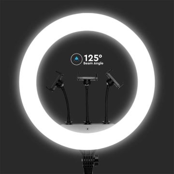 LED Lampe dæmpbar med et stativ og holder til vlogging LED/55W/230V CRI 90 + fjernbetjening