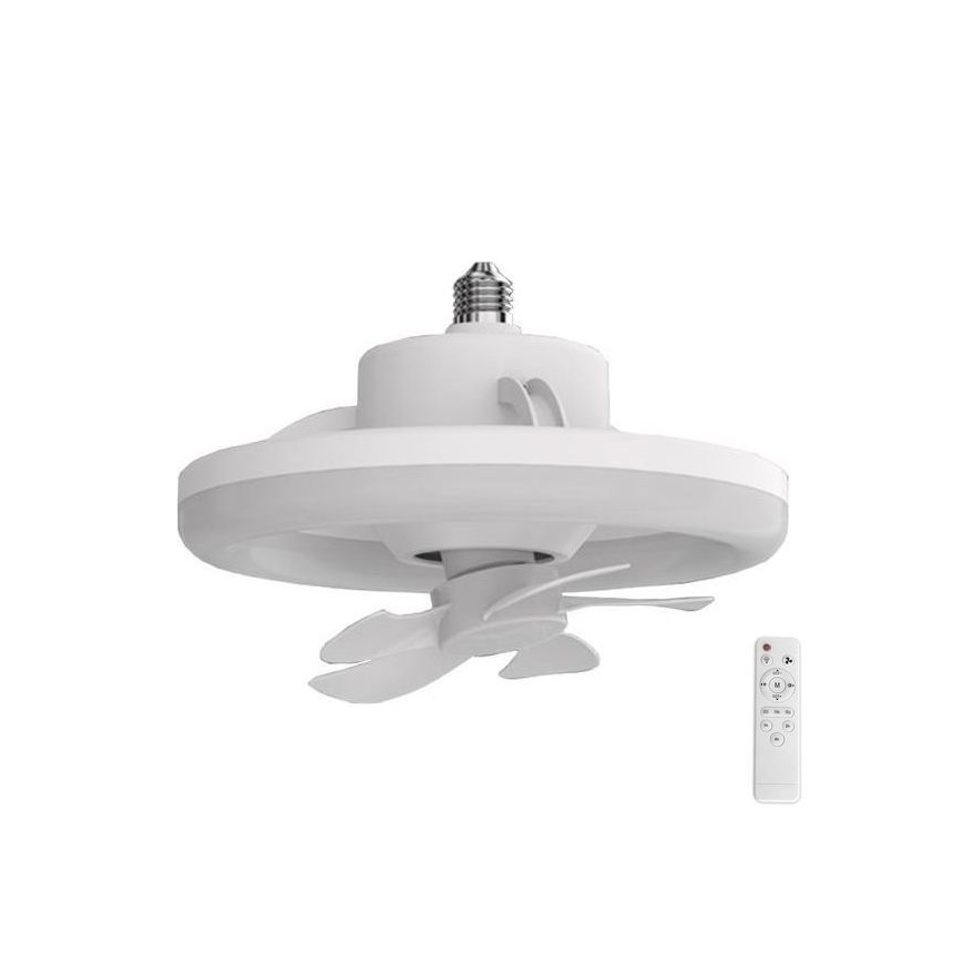 LED lampe dæmpbar med ventilator LED/30W/230V 3000-6500K hvid + fjernbetjening